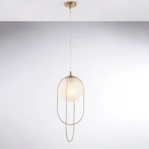 Erik Suspension en fer chromé noir 1 lumière avec sphère dm.20 156 d.23 BL277-S1-BRZ Erik Suspension en fer chromé noir 1 lumière avec sphère dm.20 156 d.23 BL277-S1-BRZ
