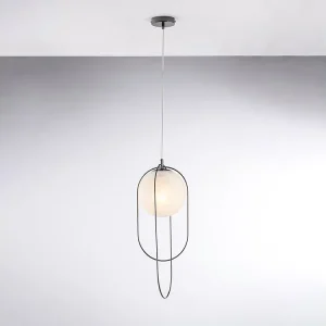 Erik Suspension en fer bronzé 1 lumière avec sphère dm.20 156 d.23 BL277-S1-NR Erik Suspension en fer bronzé 1 lumière avec sphère dm.20 156 d.23 BL277-S1-NR