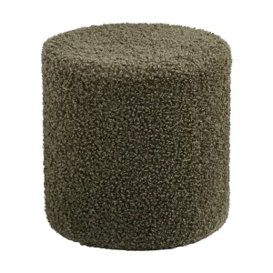 Eva poef Ø34cm groen.