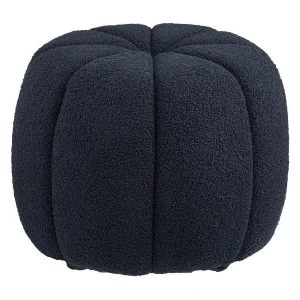 Fina poef Ø48cm blauw. Fina poef Ø48cm blauw.