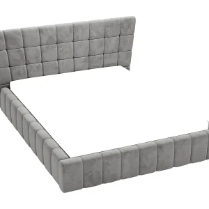 Emporius gestoffeerd bed 160 x 200 cm Deluxe, bed met opbergruimte, fluweel Grijs (Magic Velvet 2217) Emporius gestoffeerd bed 160 x 200 cm Deluxe, bed met opbergruimte, fluweel Grijs (Magic Velvet 2217)
