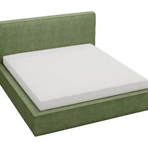 Emporius Gestoffeerd bed 160×200 Amare – tweepersoonsbed met opbergruimte – fluwelen Groen (Komodo 61)