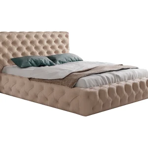 Emporius bed met bedlade 200×200 cm Glory – lattenbodem, tweepersoonsbed 200 x 200, fluweel Beige (Kronos 35) Emporius bed met bedlade 200×200 cm Glory – lattenbodem, tweepersoonsbed 200 x 200, fluweel Beige (Kronos 35)