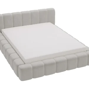 Emporius Bolonia gestoffeerd bed 140 x 200 – bed 140×200 cm, bed met opbergruimte en bedlade – Lichtgrijs (Komodo 20) Emporius Bolonia gestoffeerd bed 140 x 200 – bed 140×200 cm, bed met opbergruimte en bedlade – Lichtgrijs (Komodo 20)