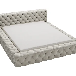 Emporius gestoffeerd bed 140×200 Vigo, bed met lattenbodem – tweepersoonsbed 140×200 cm, groot hoofdeinde – fluwelen Lichtgrijs (Amor Velvet 4318) Emporius gestoffeerd bed 140×200 Vigo, bed met lattenbodem – tweepersoonsbed 140×200 cm, groot hoofdeinde – fluwelen Lichtgrijs (Amor Velvet 4318)