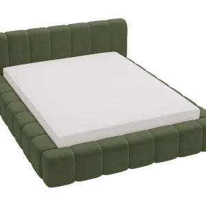 Emporius Bolonia gestoffeerd bed 160 x 200 – bed 160×200 cm, bed met opbergruimte en bedlade – Groen (Komodo 61) Emporius Bolonia gestoffeerd bed 160 x 200 – bed 160×200 cm, bed met opbergruimte en bedlade – Groen (Komodo 61)
