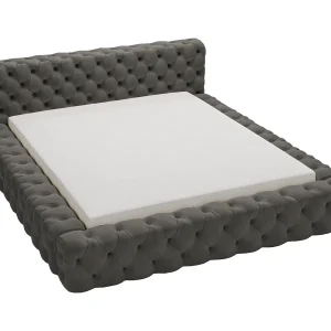 Emporius gestoffeerd bed 140×200 Vigo, bed met lattenbodem – tweepersoonsbed 140×200 cm, groot hoofdeinde – fluwelen Donkergrijs (Amor Velvet 4321) Emporius gestoffeerd bed 140×200 Vigo, bed met lattenbodem – tweepersoonsbed 140×200 cm, groot hoofdeinde – fluwelen Donkergrijs (Amor Velvet 4321)