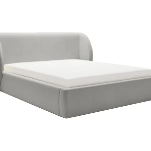 Emporius Gestoffeerd bed 160×200 cm Barcelona – opbergruimte, groot hoofdeinde, fluwelen Lichtgrijs (Komodo 20) Emporius Gestoffeerd bed 160×200 cm Barcelona – opbergruimte, groot hoofdeinde, fluwelen Lichtgrijs (Komodo 20)