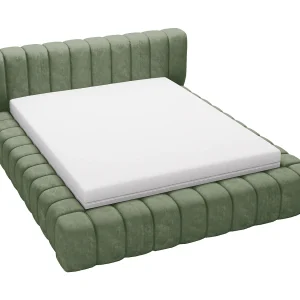 Emporius bed 140×200 met opbergruimte, lattenbodem Como – tweepersoonsbed, dik schuim, fluwelen – Groen (Whisper 11) Emporius bed 140×200 met opbergruimte, lattenbodem Como – tweepersoonsbed, dik schuim, fluwelen – Groen (Whisper 11)