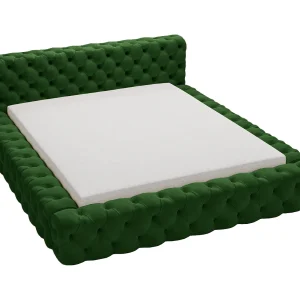 Emporius gestoffeerd bed 140×200 Vigo, bed met lattenbodem – tweepersoonsbed 140×200 cm, groot hoofdeinde – fluwelen Groen (Amor Velvet 4311) Emporius gestoffeerd bed 140×200 Vigo, bed met lattenbodem – tweepersoonsbed 140×200 cm, groot hoofdeinde – fluwelen Groen (Amor Velvet 4311)