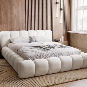 Emporius gestoffeerd bed 180×200 Cloud – Gestoffeerd Hoofdeinde, Lattenbodem, Opbergruimte – Tweepersoonsbed Fluweel – Crème (Jupiter 10) Emporius gestoffeerd bed 180×200 Cloud – Gestoffeerd Hoofdeinde, Lattenbodem, Opbergruimte – Tweepersoonsbed Fluweel – Crème (Jupiter 10)