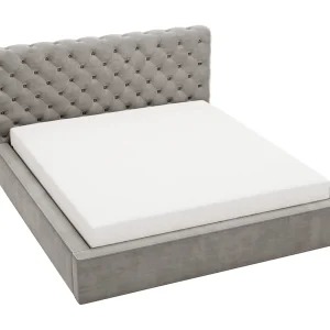 Emporius Tweepersoonsbed 160×200 Ali – glamourstijl, gestoffeerd bed, lattenbodem, opbergruimte – fluweel Grijs (Magic Velvet 2217) Emporius Tweepersoonsbed 160×200 Ali – glamourstijl, gestoffeerd bed, lattenbodem, opbergruimte – fluweel Grijs (Magic Velvet 2217)