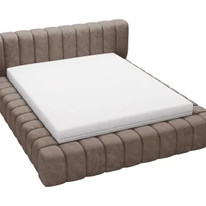 Emporius bed 140×200 met opbergruimte, lattenbodem Como – tweepersoonsbed, dik schuim, fluwelen – Bruin (Whisper 5) Emporius bed 140×200 met opbergruimte, lattenbodem Como – tweepersoonsbed, dik schuim, fluwelen – Bruin (Whisper 5)