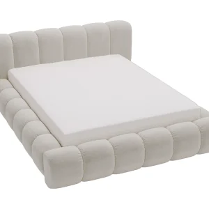 Emporius Cloud bed 140×200 met bedlade – gestoffeerd bed met opbergruimte, fluwelen Lichtgrijs (Komodo 20) Emporius Cloud bed 140×200 met bedlade – gestoffeerd bed met opbergruimte, fluwelen Lichtgrijs (Komodo 20)