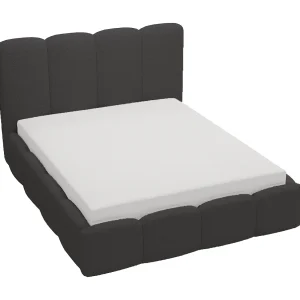 Emporius gestoffeerd bed 160×200 cm Merkad Bouclé – bed met lattenbodem en bedlade, Bouclé – Zwart (Anthology 19) Emporius gestoffeerd bed 160×200 cm Merkad Bouclé – bed met lattenbodem en bedlade, Bouclé – Zwart (Anthology 19)