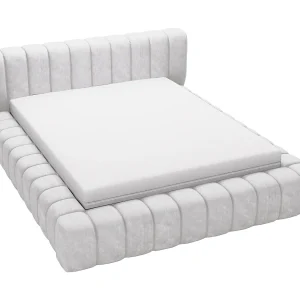 Emporius bed 140×200 met opbergruimte, lattenbodem Como – tweepersoonsbed, dik schuim, fluwelen – Lichtgrijs (Whisper 16) Emporius bed 140×200 met opbergruimte, lattenbodem Como – tweepersoonsbed, dik schuim, fluwelen – Lichtgrijs (Whisper 16)