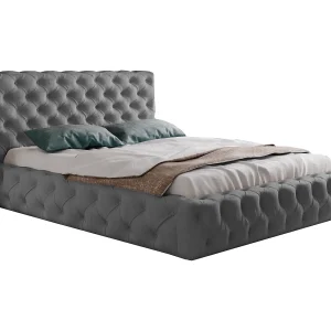Emporius bed met bedlade 200×200 cm Glory – lattenbodem, tweepersoonsbed 200 x 200, fluweel Donkergrijs (Paros 6) Emporius bed met bedlade 200×200 cm Glory – lattenbodem, tweepersoonsbed 200 x 200, fluweel Donkergrijs (Paros 6)