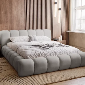 Emporius gestoffeerd bed 140×200 Cloud – Gestoffeerd Hoofdeinde, Lattenbodem, Opbergruimte – Tweepersoonsbed Fluweel – Grijs (Jupiter 21) Emporius gestoffeerd bed 140×200 Cloud – Gestoffeerd Hoofdeinde, Lattenbodem, Opbergruimte – Tweepersoonsbed Fluweel – Grijs (Jupiter 21)