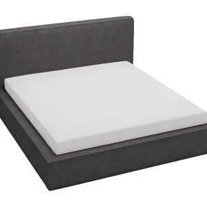 Emporius Gestoffeerd bed 200×200 Amare – tweepersoonsbed met opbergruimte – fluwelen Zwart (Komodo 23)