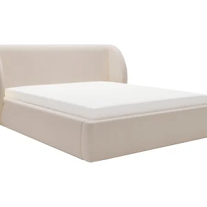 Emporius Gestoffeerd bed 140×200 cm Barcelona – opbergruimte, groot hoofdeinde, fluwelen Beige (Komodo 11) Emporius Gestoffeerd bed 140×200 cm Barcelona – opbergruimte, groot hoofdeinde, fluwelen Beige (Komodo 11)
