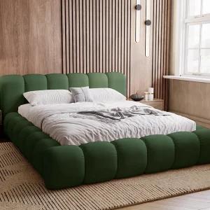 Emporius gestoffeerd bed 160×200 Cloud – Gestoffeerd Hoofdeinde, Lattenbodem, Opbergruimte – Tweepersoonsbed Fluweel – Groen (Jupiter 61) Emporius gestoffeerd bed 160×200 Cloud – Gestoffeerd Hoofdeinde, Lattenbodem, Opbergruimte – Tweepersoonsbed Fluweel – Groen (Jupiter 61)