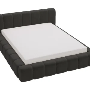 Emporius Bolonia gestoffeerd bed 140 x 200 – bed 140×200 cm, bed met opbergruimte en bedlade – Zwart (Komodo 23) Emporius Bolonia gestoffeerd bed 140 x 200 – bed 140×200 cm, bed met opbergruimte en bedlade – Zwart (Komodo 23)