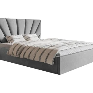 Tweepersoonsbed 140 x 200 Aris met opbergruimte – metalen lattenbodem, Lichtgrijs (Jasmine 90) Tweepersoonsbed 140 x 200 Aris met opbergruimte – metalen lattenbodem, Lichtgrijs (Jasmine 90)