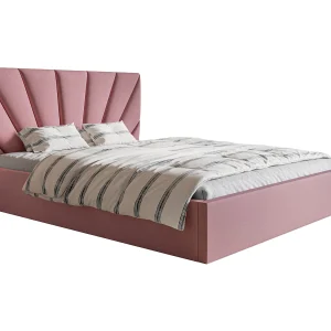 Tweepersoonsbed 160 x 200 Aris met opbergruimte – metalen lattenbodem, fluweel Rose (Jasmine 62) Tweepersoonsbed 160 x 200 Aris met opbergruimte – metalen lattenbodem, fluweel Rose (Jasmine 62)