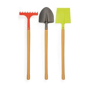 Ecoiffier Kinder Tuin Gereedschap Set – 3 Grote Gereedschappen van 70 cm – Gemaakt in Frankrijk