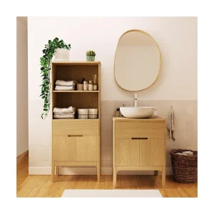 Enkele unit + wastafel + kraan + spiegel + ALASKA hals