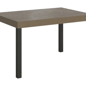 Everyday uitschuifbare tafel 120/380×90 cm duifgrijs met antraciet poten