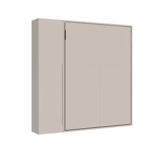 Lit escamotable vertical français Versia Sofà 140 avec 1 porte armoire gauche Argilla Lit escamotable vertical français Versia Sofà 140 avec 1 porte armoire gauche Argilla