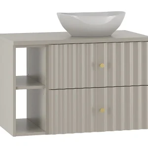 Enkele wastafel 80cm 2 nissen Izae Cachemire Enkele wastafel 80cm 2 nissen Izae Cachemire