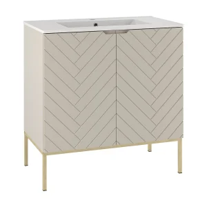 Enkele wastafel 80cm op poten Daria Cachemire Enkele wastafel 80cm op poten Daria Cachemire