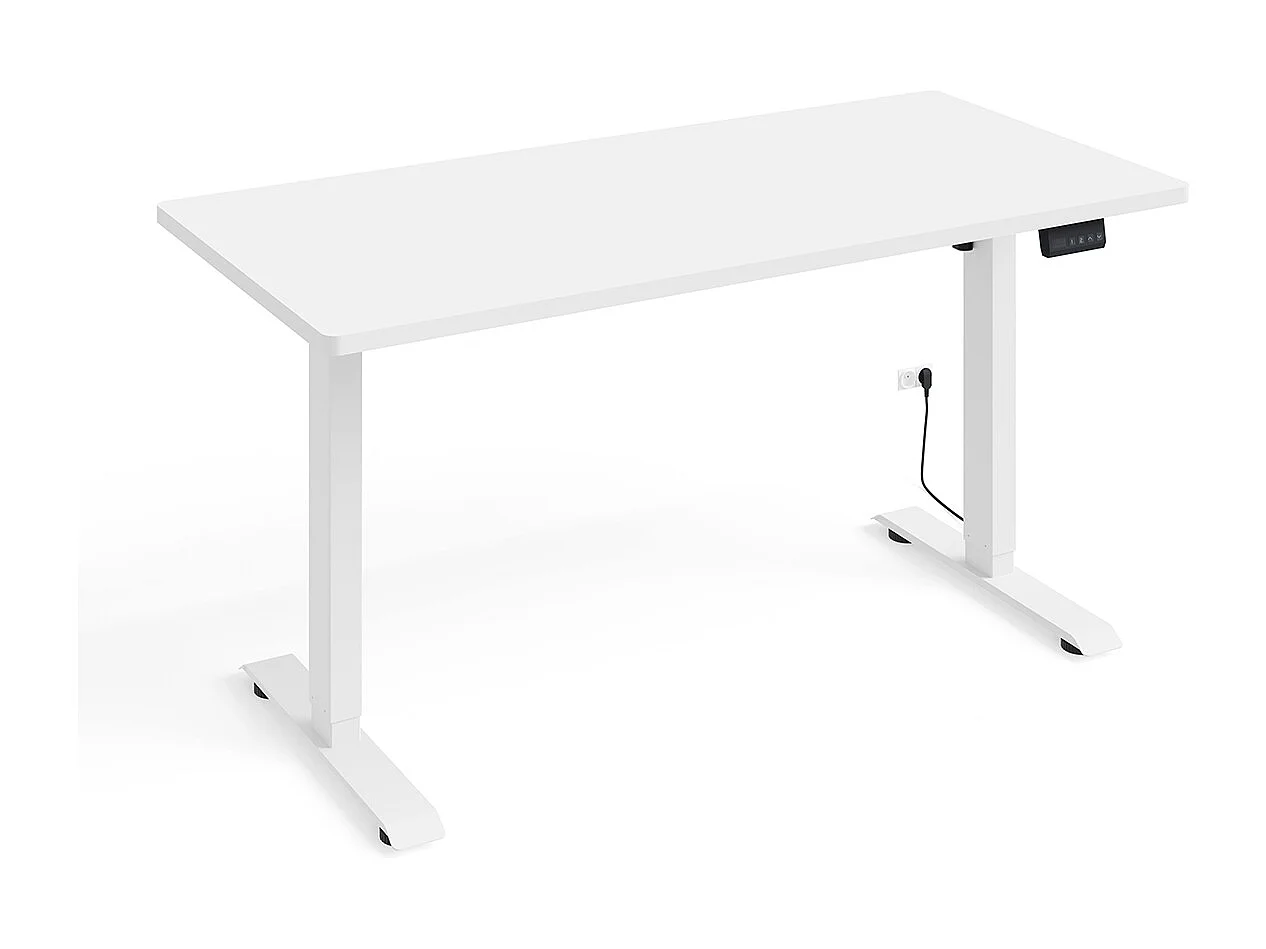 Elektrisch bureau 140 cm Ergo Wit