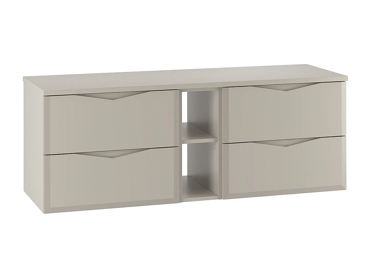 Ellie Cachemire badmeubel 140cm 2 nissen badmeubelblad