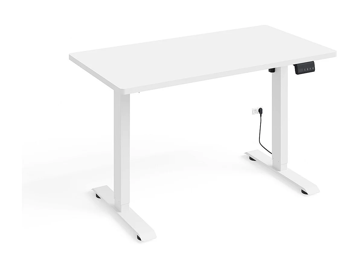 Elektrisch bureau 120 cm Ergo Wit