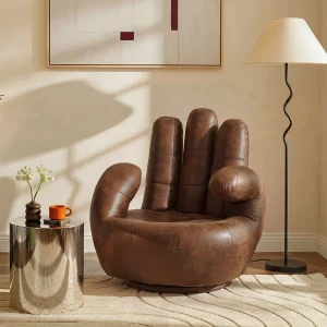 Draaifauteuil van verouderd microvezel CATCHY Draaifauteuil van verouderd microvezel CATCHY