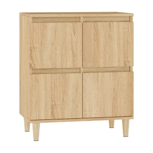 Dressoir 60x35x70 cm bewerkt hout sonoma eikenkleurig Dressoir 60x35x70 cm bewerkt hout sonoma eikenkleurig