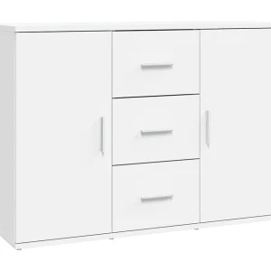 Dressoir 91×29,5×65 cm bewerkt hout wit Dressoir 91×29,5×65 cm bewerkt hout wit