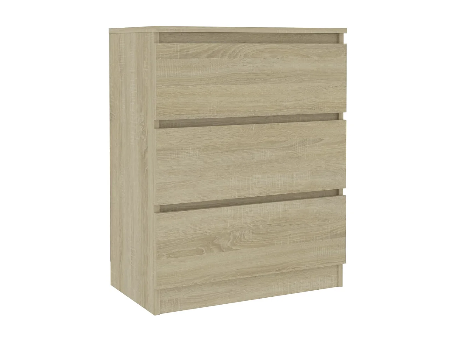 Dressoir 60x35x76 cm bewerkt hout sonoma eikenkleurig