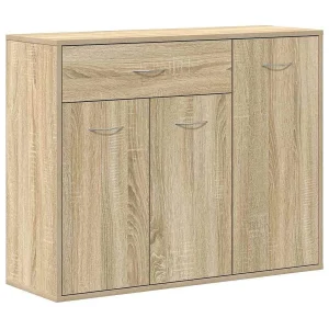 Dressoir 88x30x70 cm bewerkt hout sonoma eikenkleurig Dressoir 88x30x70 cm bewerkt hout sonoma eikenkleurig