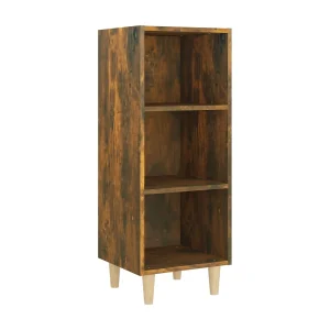 Dressoir 34,5×32,5×90 cm bewerkt hout gerookt eikenkleurig Dressoir 34,5×32,5×90 cm bewerkt hout gerookt eikenkleurig