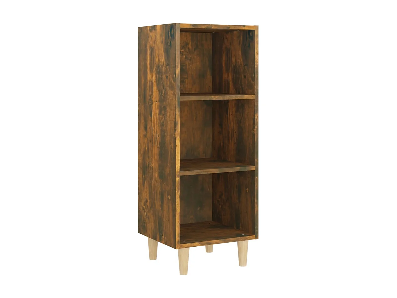 Dressoir 34,5x32,5x90 cm bewerkt hout gerookt eikenkleurig