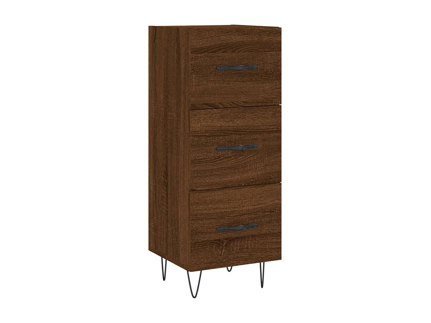 Dressoir 34,5x34x90 cm bewerkt hout bruin eikenkleur