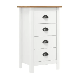 Dressoir Hill 46x35x80 cm massief grenenhout wit Dressoir Hill 46x35x80 cm massief grenenhout wit