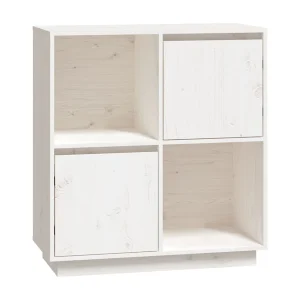 Dressoir 74x35x80 cm massief grenenhout wit Dressoir 74x35x80 cm massief grenenhout wit