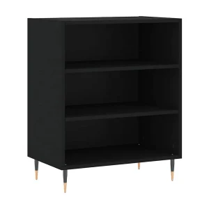 Dressoir 57x35x70 cm bewerkt hout zwart Dressoir 57x35x70 cm bewerkt hout zwart