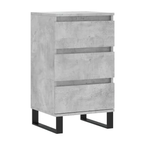 Dressoir 40x35x70 cm bewerkt hout betongrijs Dressoir 40x35x70 cm bewerkt hout betongrijs