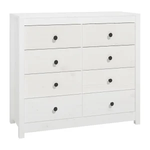 Dressoir 100x40x90 cm massief grenenhout wit